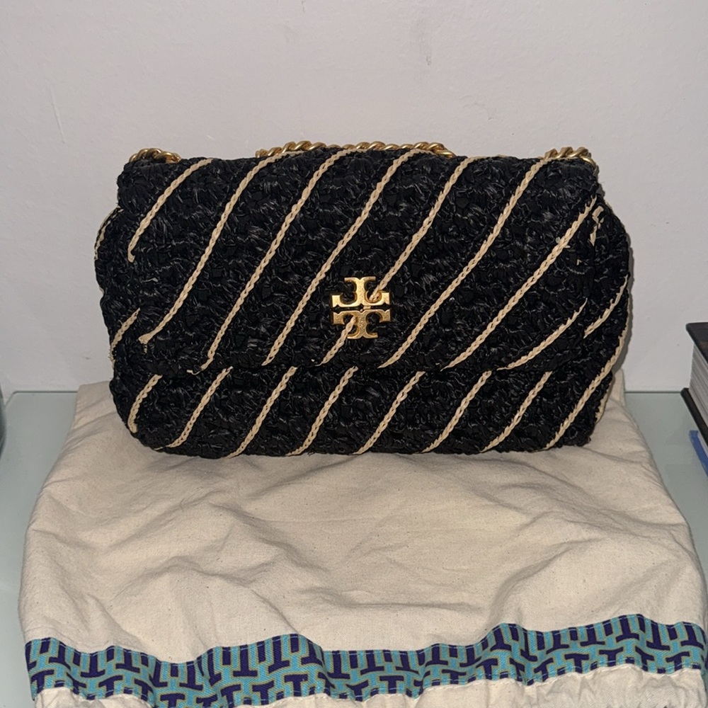 Tory Burch Kira Black Crochet Crossbody BRAND NEW!!